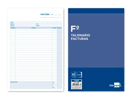 Liderpapel Talonario de Facturas Folio con Original y Copia T223