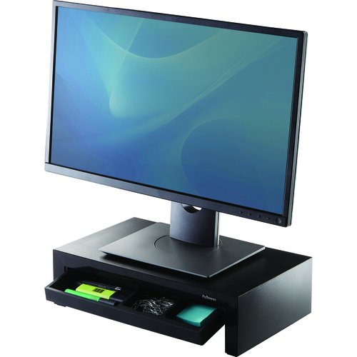 Fellowes Designer Suites Soporte para Monitor Negro con 3 Alturas