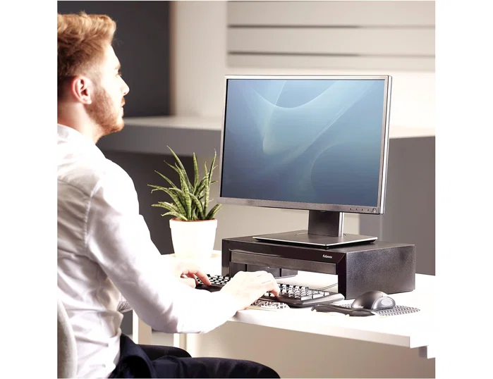 Fellowes Designer Suites Soporte para Monitor Negro con 3 Alturas