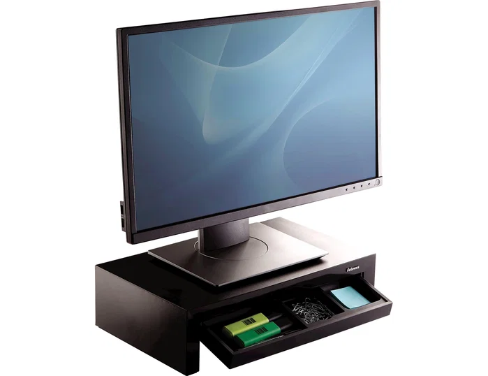 Fellowes Designer Suites Soporte para Monitor Negro con 3 Alturas