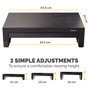 Fellowes Designer Suites Soporte para Monitor Negro con 3 Alturas