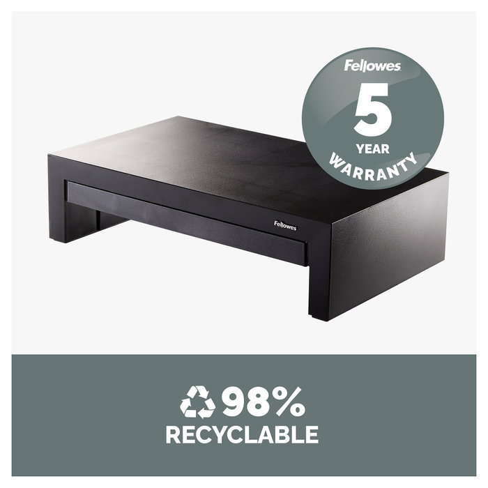 Fellowes Designer Suites Soporte para Monitor Negro con 3 Alturas