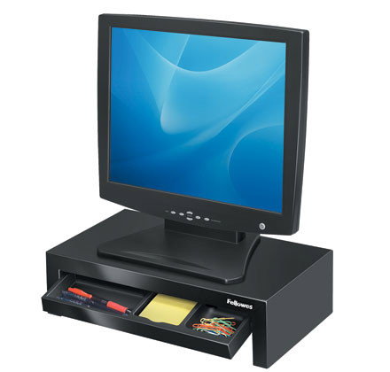Fellowes Designer Suites Soporte para Monitor Negro con 3 Alturas