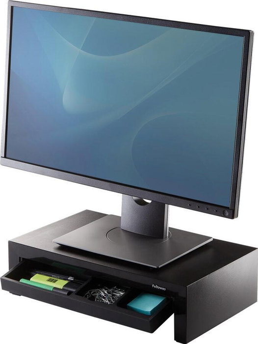 Fellowes Designer Suites Soporte para Monitor Negro con 3 Alturas