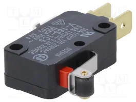 Aratas (Formerly Omron Components) Microconmutador SNAP ACTION SPDT con palanca con roldana V-165-1C5R, 0,3A/250VCC, 16A/250VAC