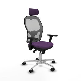 PIQUERAS Y CRESPO Silla de oficina Jorquera Morado/Gris