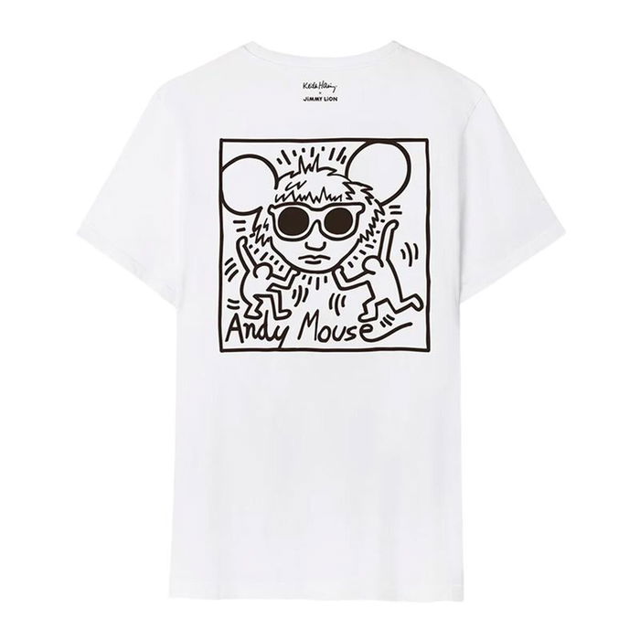 Camiseta de Manga Corta Hombre Jimmy Lion Keith Haring x Jimmy Lion Blanco 7-8 Años