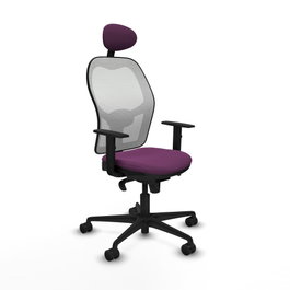 PIQUERAS Y CRESPO Silla de oficina Jorquera Morado y Blanco