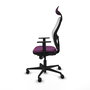 PIQUERAS Y CRESPO Silla de oficina Jorquera Morado y Blanco