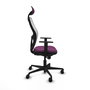 PIQUERAS Y CRESPO Silla de oficina Jorquera Morado y Blanco