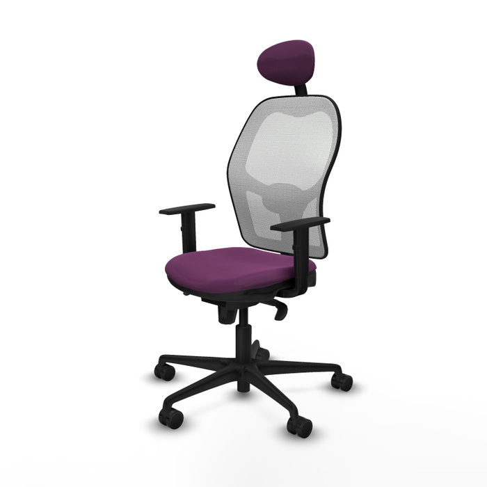 PIQUERAS Y CRESPO Silla de oficina Jorquera Morado y Blanco PIQUERAS Y CRESPO Silla de oficina Jorquera Morado y Blanco