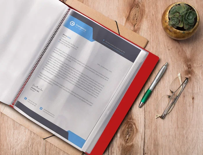 Liderpapel Carpeta Personalizable con 100 Fundas DIN A4 Rojo Traslúcido