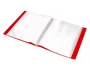 Liderpapel Carpeta Personalizable con 100 Fundas DIN A4 Rojo Traslúcido