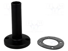 WERMA Signaltechnik Señal luminosa con tubo integrado 97584010 70x110 negro