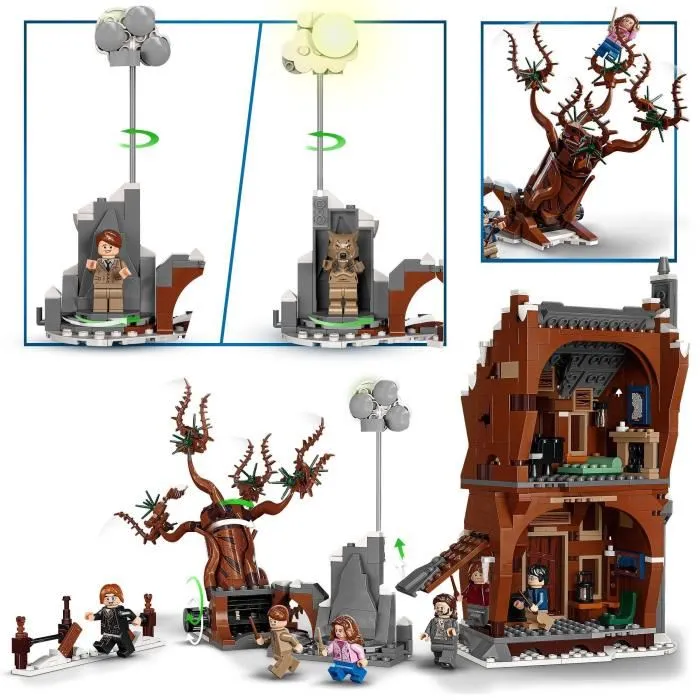 LEGO 76407 Harry Potter La Casa de los Gritos y el Sauce Boxeador, Juguete del Prisionero de Azkaban, Set para niños de 9 Años, Regalo