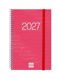 Finocam Agenda Anual 2027 Espiral Basic Year Rojo