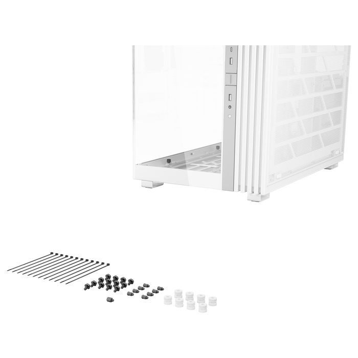 Be Quiet! LIGHT BASE 900 FX White, Fuente de Alimentación ATX 3.1 PC, 1200W 80 Plus Platinum, Modular, Ventilador Silent Wings 4, 2x PCIe 5.1 12VHPWR, Cables Negros Planos