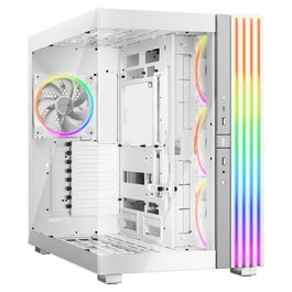 Be Quiet! LIGHT BASE 900 FX White, Fuente de Alimentación ATX 3.1 PC, 1200W 80 Plus Platinum, Modular, Ventilador Silent Wings 4, 2x PCIe 5.1 12VHPWR, Cables Negros Planos