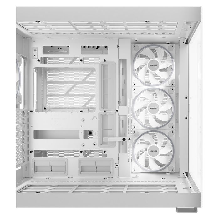 Be Quiet! LIGHT BASE 900 FX White, Fuente de Alimentación ATX 3.1 PC, 1200W 80 Plus Platinum, Modular, Ventilador Silent Wings 4, 2x PCIe 5.1 12VHPWR, Cables Negros Planos