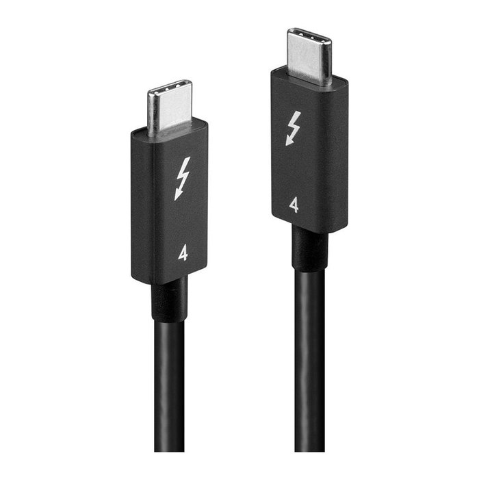 Lindy Cable Thunderbolt 4 31120 de 1 m, 40 Gbps, Negro Lindy Cable Thunderbolt 4 31120 de 1 m, 40 Gbps, Negro