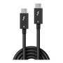 Lindy Cable Thunderbolt 4 31120 de 1 m, 40 Gbps, Negro