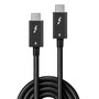Lindy Cable Thunderbolt 4 1m 40Gbps, Pasivo, USB C, 100W PD, 8K, Retrocompatible
