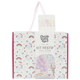 Party Time Juego De Cumpleaños Unicornio 54 Piezas Fiesta Infantil Para 6 Personas