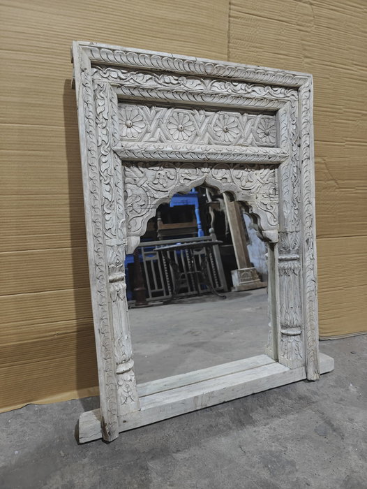 DKD Home Decor Espejo Item Home Natural Teca 10 x 85 x 60 cm