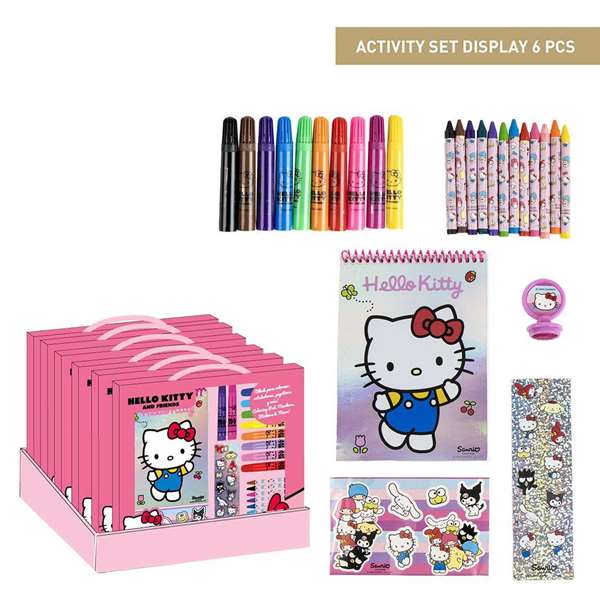 Cerdá Hello Kitty Set Papelería Coloreable 30 x 30 x 2.5 cm Cerdá Hello Kitty Set Papelería Coloreable 30 x 30 x 2.5 cm