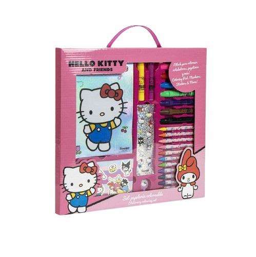 Cerdá Hello Kitty Set Papelería Coloreable 30 x 30 x 2.5 cm Cerdá Hello Kitty Set Papelería Coloreable 30 x 30 x 2.5 cm