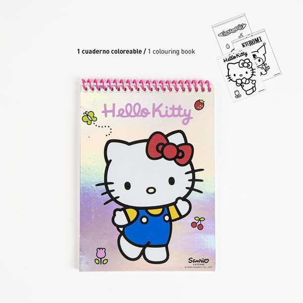 Cerdá Hello Kitty Set Papelería Coloreable 30 x 30 x 2.5 cm Cerdá Hello Kitty Set Papelería Coloreable 30 x 30 x 2.5 cm