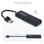 StarTech.com Hub USB-A de 4 Puertos H5A4A-USB-HUB 5Gbps Negro