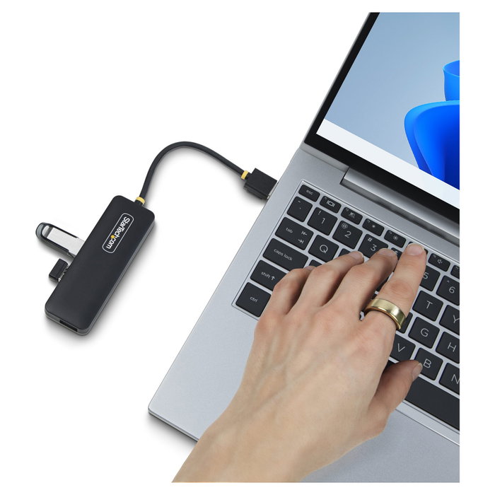 StarTech.com Hub USB-A de 4 Puertos H5A4A-USB-HUB 5Gbps Negro