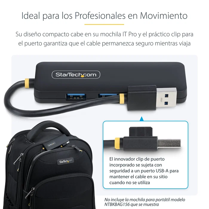 StarTech Hub USB-A de 4 Puertos 5Gbps Negro StarTech Hub USB-A de 4 Puertos 5Gbps Negro