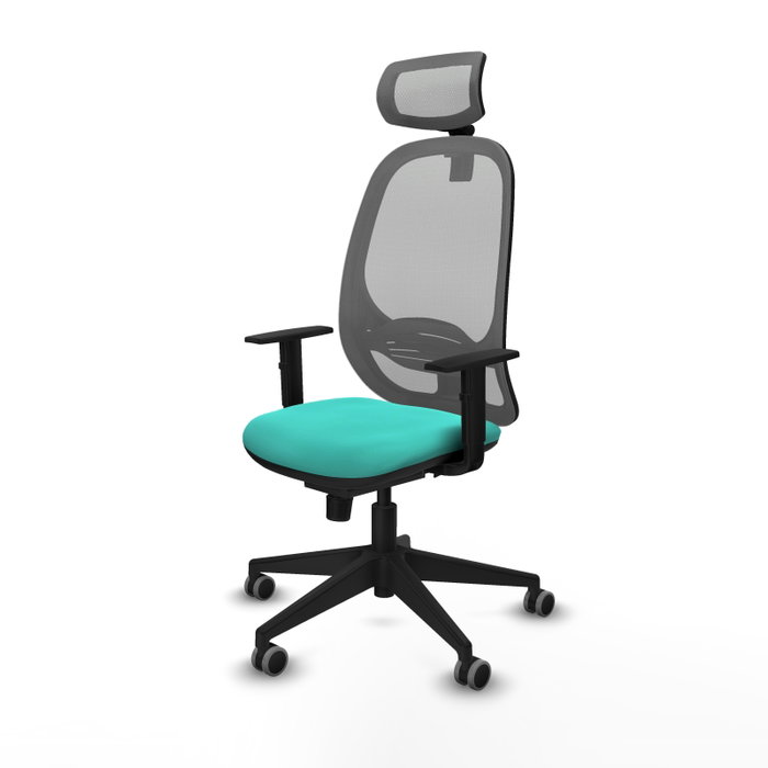 PIQUERAS Y CRESPO Silla de oficina Cilanco con mecanismo Sincro, Turquesa y Gris PIQUERAS Y CRESPO Silla de oficina Cilanco con mecanismo Sincro, Turquesa y Gris