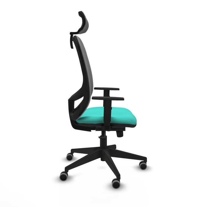 PIQUERAS Y CRESPO Silla de oficina Cilanco con mecanismo Sincro, Turquesa y Gris PIQUERAS Y CRESPO Silla de oficina Cilanco con mecanismo Sincro, Turquesa y Gris