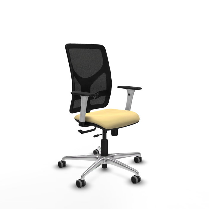 PIQUERAS Y CRESPO Silla de oficina Motilla con mecanismo Sincro/Traslack Crema y Negro PIQUERAS Y CRESPO Silla de oficina Motilla con mecanismo Sincro/Traslack Crema y Negro