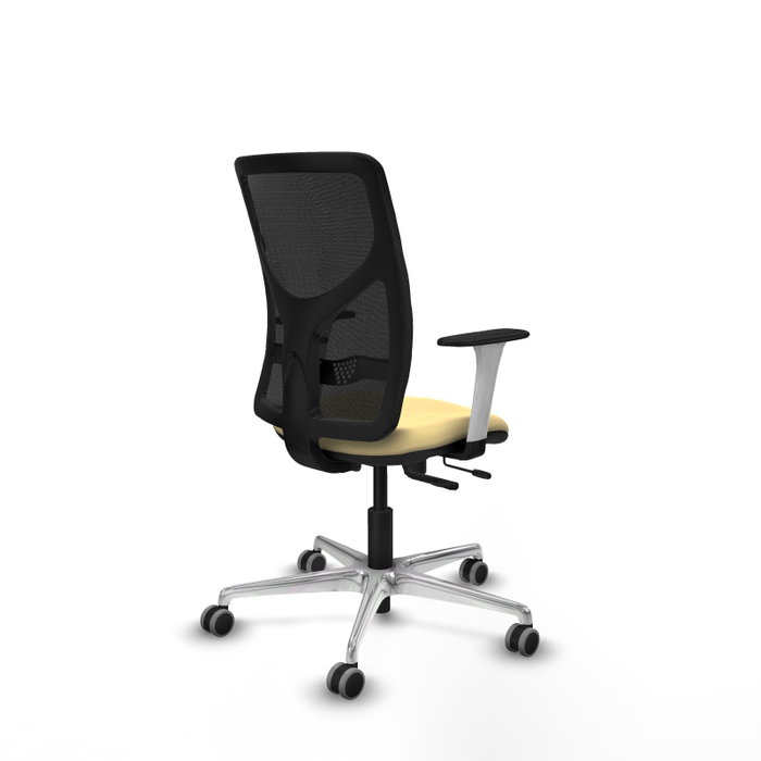 PIQUERAS Y CRESPO Silla de oficina Motilla con mecanismo Sincro/Traslack Crema y Negro PIQUERAS Y CRESPO Silla de oficina Motilla con mecanismo Sincro/Traslack Crema y Negro