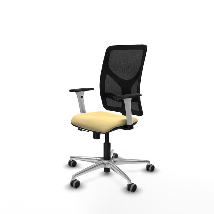 PIQUERAS Y CRESPO Silla de oficina Motilla con mecanismo Sincro/Traslack Crema y Negro PIQUERAS Y CRESPO Silla de oficina Motilla con mecanismo Sincro/Traslack Crema y Negro