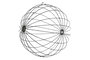DKD Home Decor Bola de Decoración LED 50x50x50 320L con Cable 5m IP44