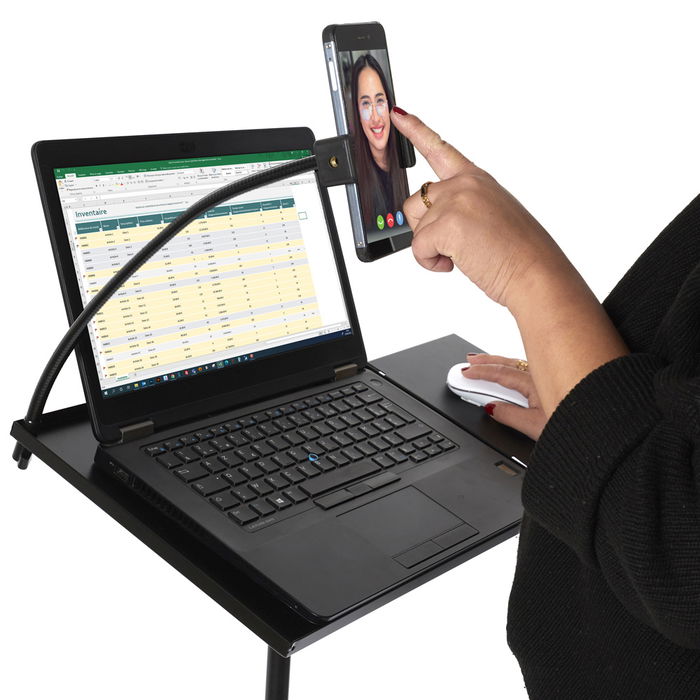 Be Mix Atril con Soporte para Ordenador de Metal