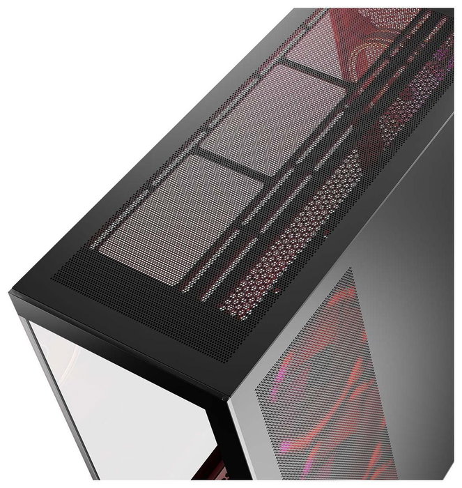 Modecom Volcano Space Apex ARGB Caja Midi Tower Negra para Gaming ATX/ITX con Ventiladores ARGB 140mm