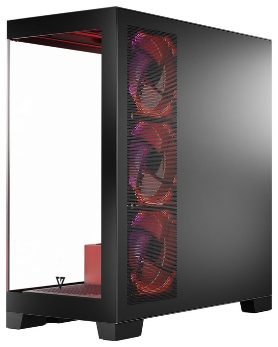 Modecom Volcano Space Apex ARGB Caja Midi Tower Negra para Gaming ATX/ITX con Ventiladores ARGB 140mm