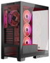 Modecom Volcano Space Apex ARGB Caja Midi Tower Negra para Gaming ATX/ITX con Ventiladores ARGB 140mm