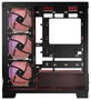 Modecom Volcano Space Apex ARGB Caja Midi Tower Negra para Gaming ATX/ITX con Ventiladores ARGB 140mm