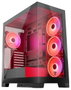 Modecom Volcano Space Apex ARGB Caja Midi Tower Negra para Gaming ATX/ITX con Ventiladores ARGB 140mm