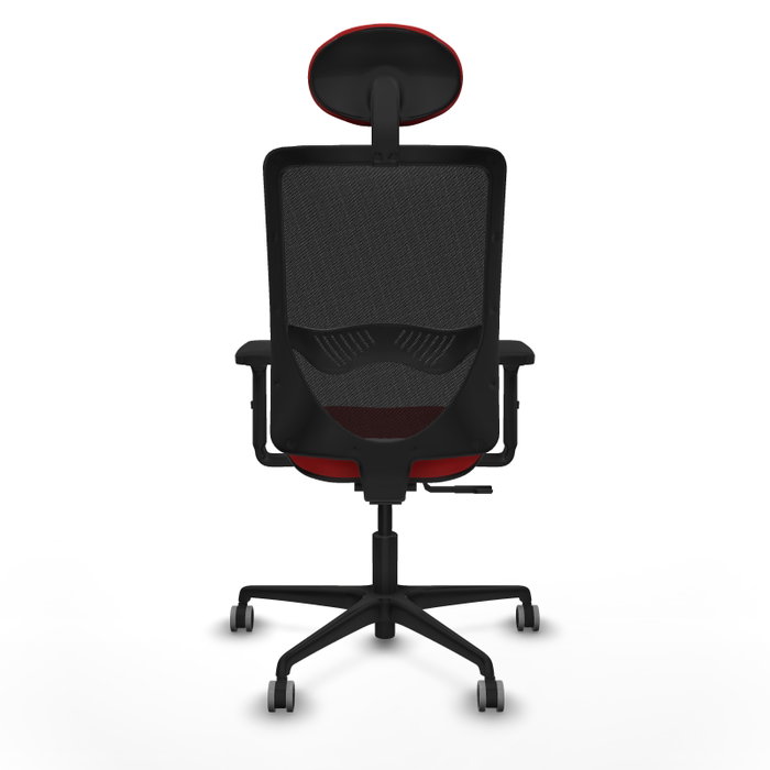 PIQUERAS Y CRESPO Silla de oficina Zulema con mecanismo Sincro, Rojo y Negro PIQUERAS Y CRESPO Silla de oficina Zulema con mecanismo Sincro, Rojo y Negro