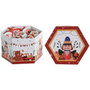 DKD Home Decor Set de 14 Bolas de Decoración Cascanueces y Oso Blanco y Rojo
