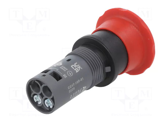 ABB Interruptor de emergencia 22mm rojo NC