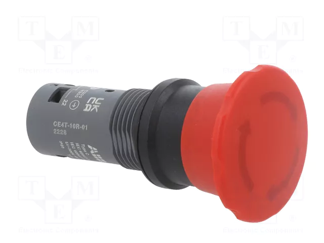 ABB Interruptor de emergencia 22mm rojo NC